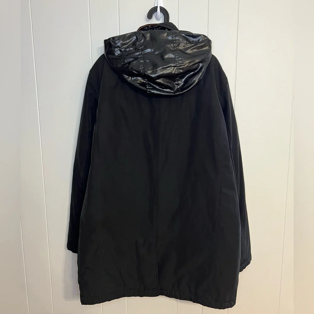 Tumi T Tech‎ quilted insulated commuter jacket with hideaway hood size XL